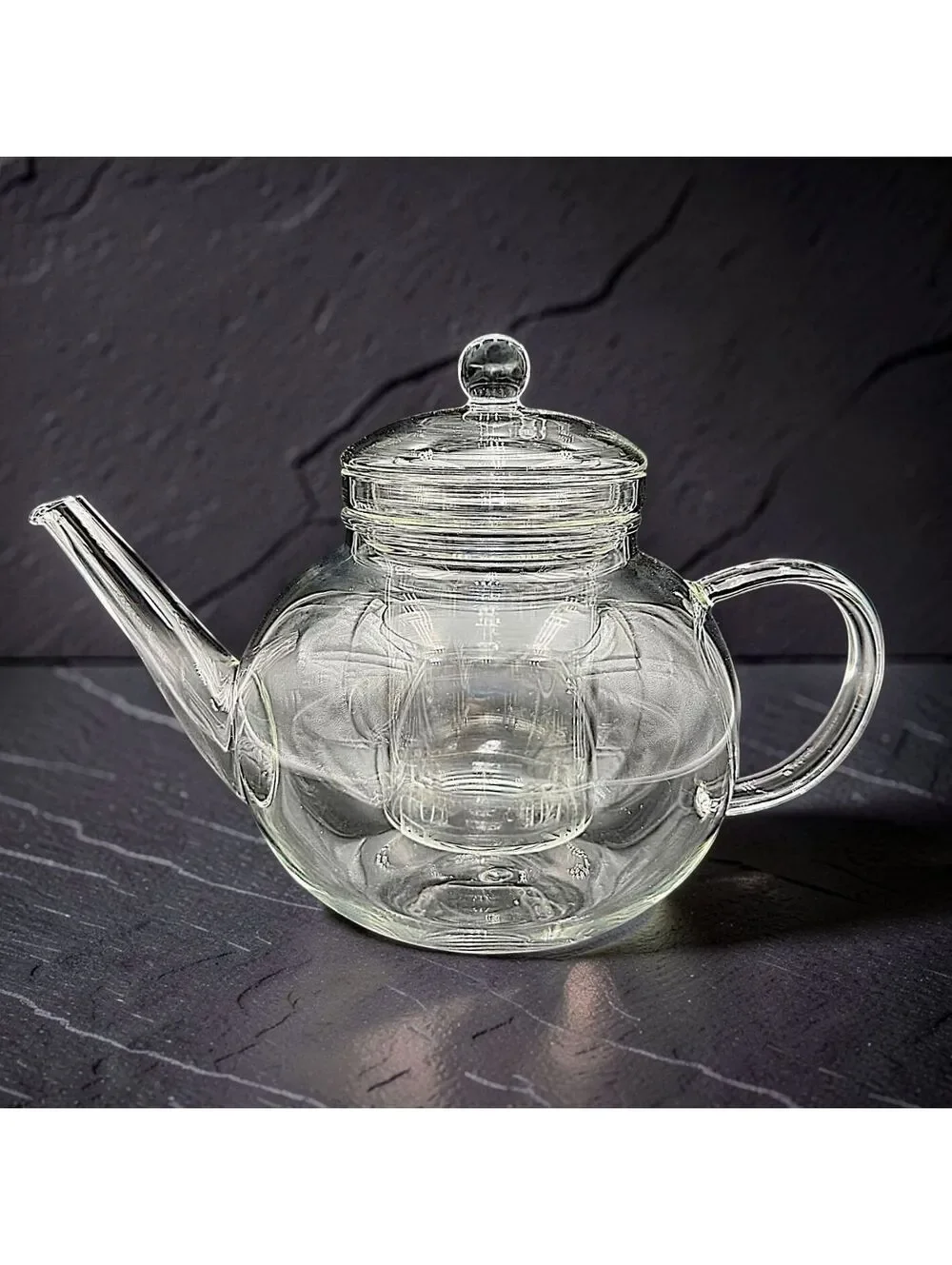 Teabloom Celebration 40 oz Glass Teapot With Infuser & Original Box